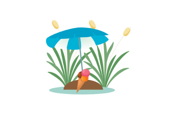 Beach Umbrellas Nature Floral: A Versatile Design for Your Creative Projects