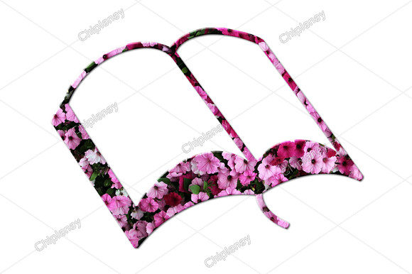 Book Author Writer Flowers: A Versatile Floral Illustration for Creative Projects