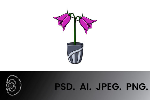 Discover the Charm of Harebell Floral Cartoon Illustration