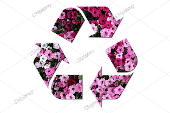 Discover the Versatile Recycle Icon Logo Flowers Floral for Creative Projects