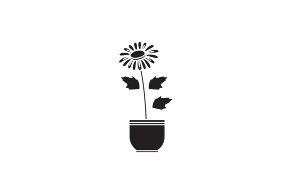 Enhance Your Designs with Beauty Floral Icon White Line Style